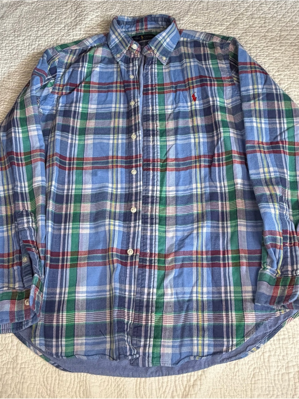 Ralph Lauren Multi-Color Plaid Button-Down Shirt
